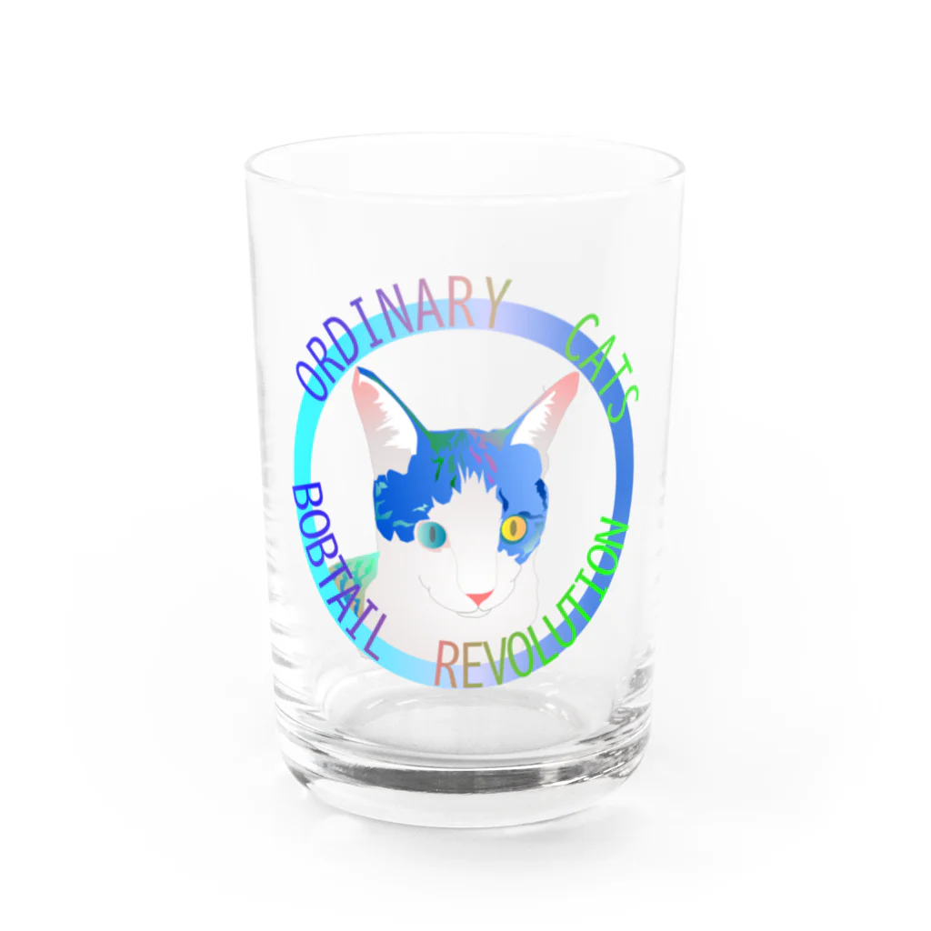 『NG （Niche・Gate）』ニッチゲート-- IN SUZURIのOrdinary Cats01h.t.(冬) Water Glass :front