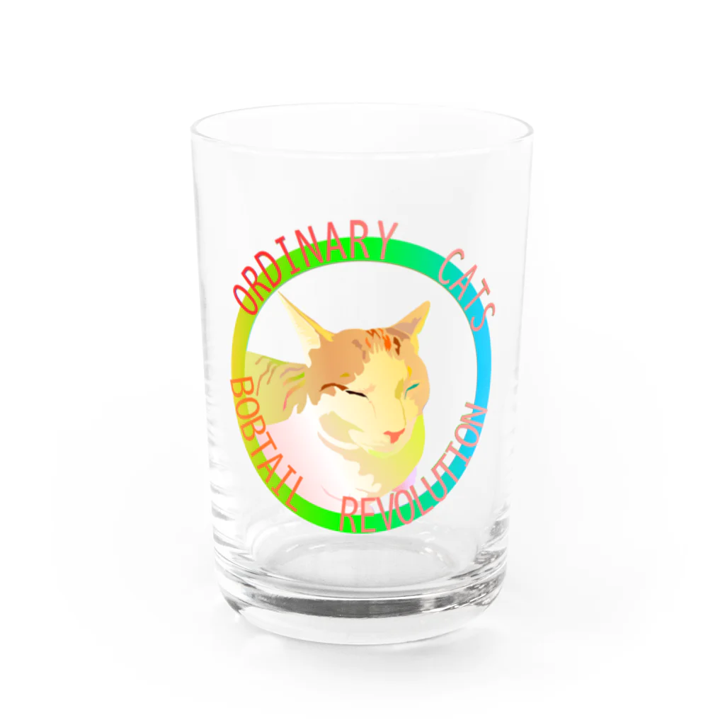 『NG （Niche・Gate）』ニッチゲート-- IN SUZURIのOrdinary Cats05h.t.(春) Water Glass :front