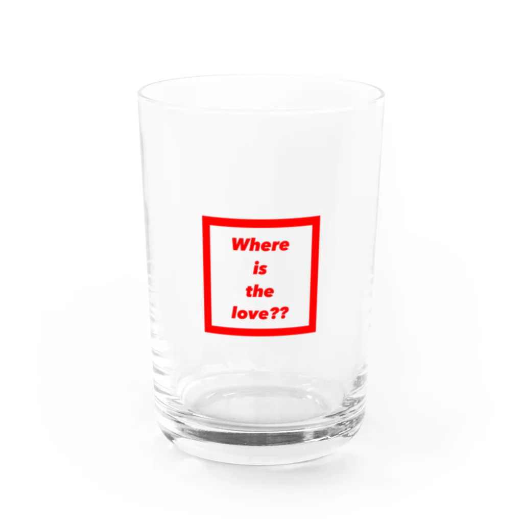 Lionoxの#where is the love Water Glass :front