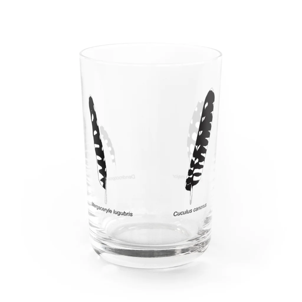 ハネクラシのコクビャクノハネ　グルグルマワスグラス Water Glass :front