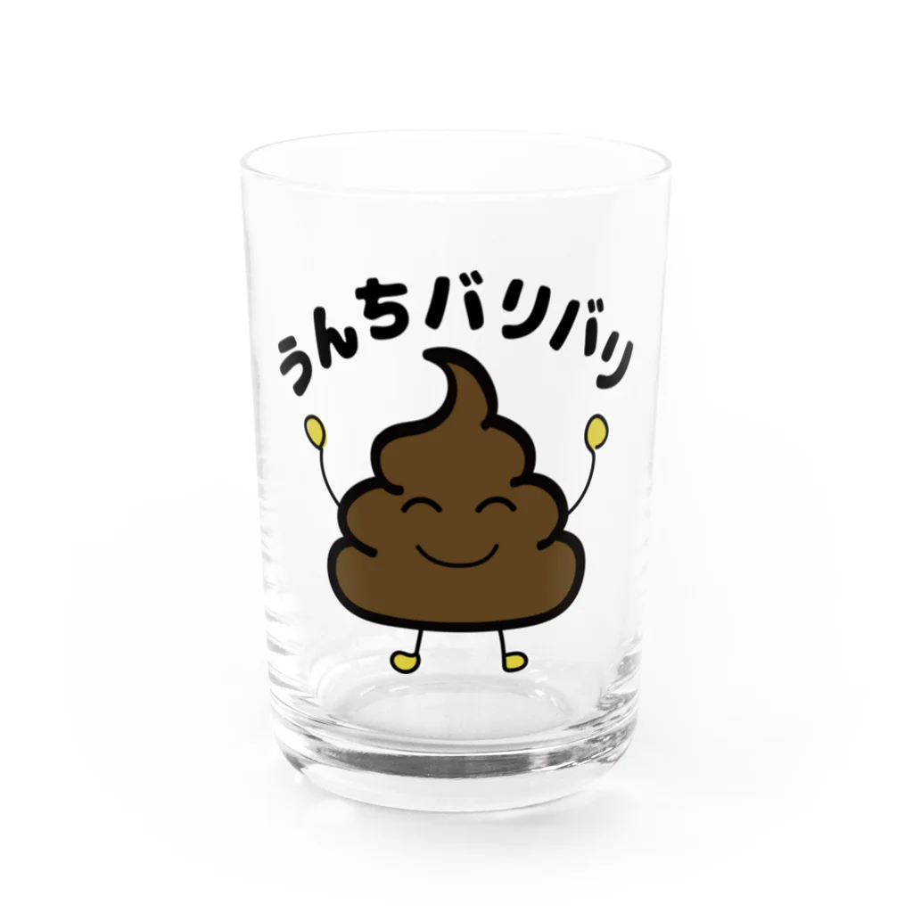 UBBのうんちバリバリ Water Glass :front