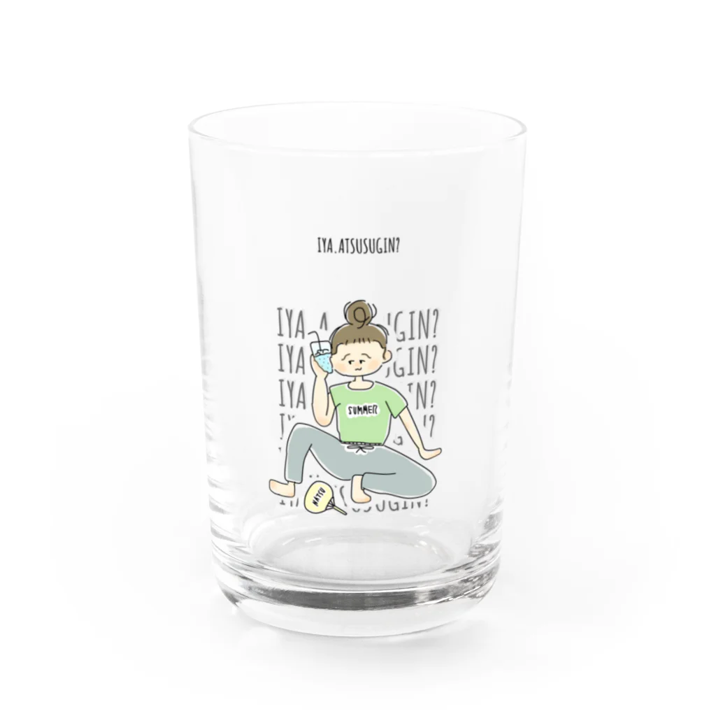 おわんこのいや夏あつすぎん？ Water Glass :front