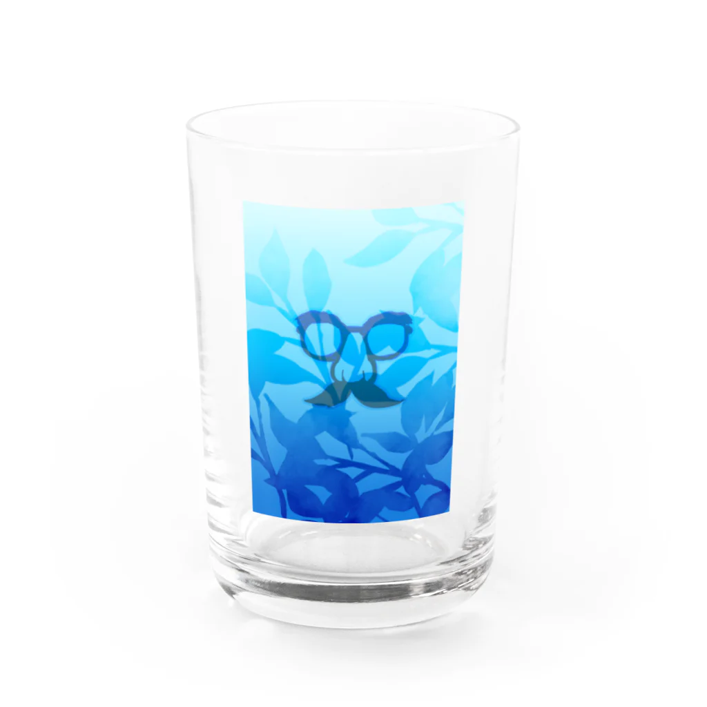 どんぶりむらのナチュラル鼻眼鏡 Water Glass :front