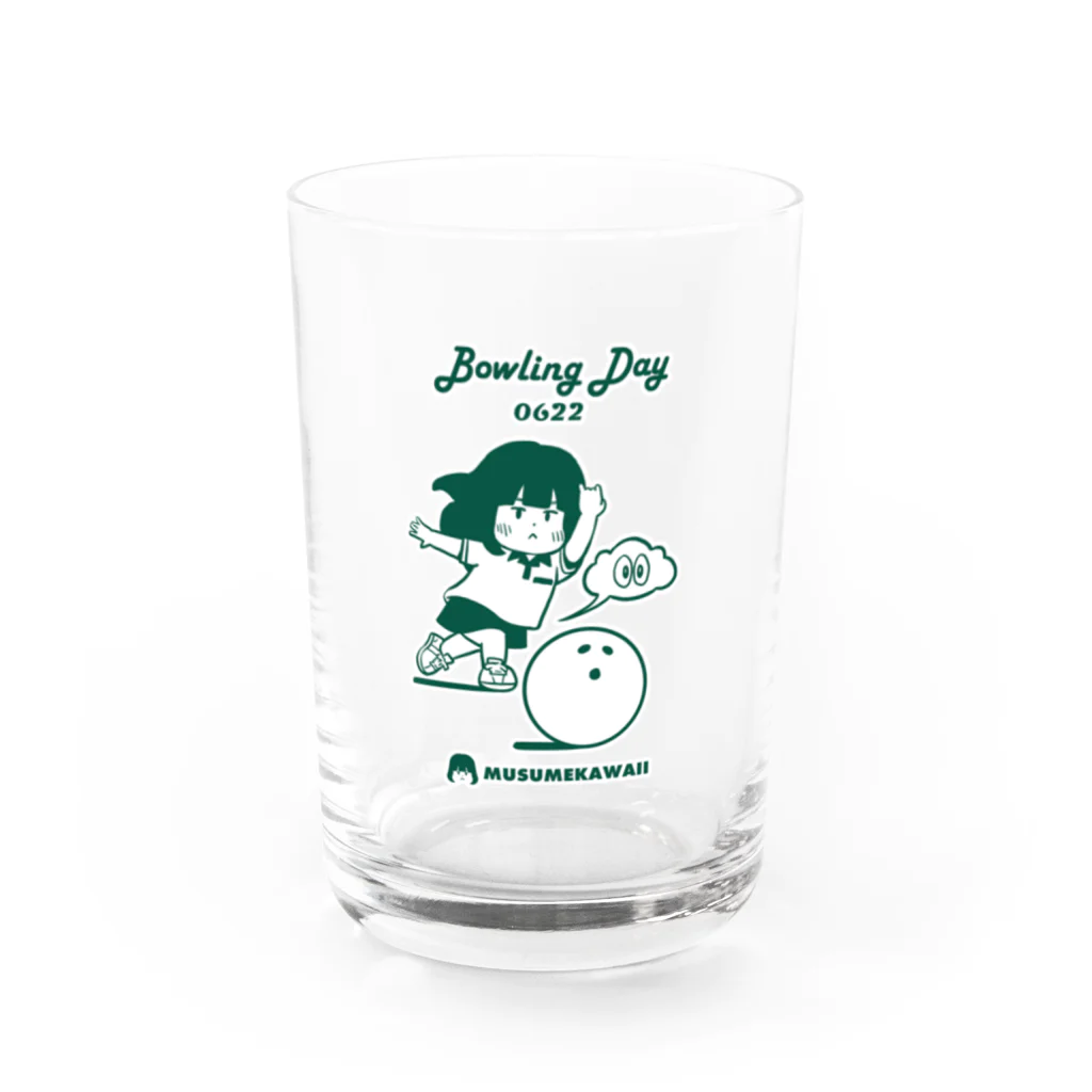 MUSUMEKAWAIIの0622「Bowling Day」 Water Glass :front