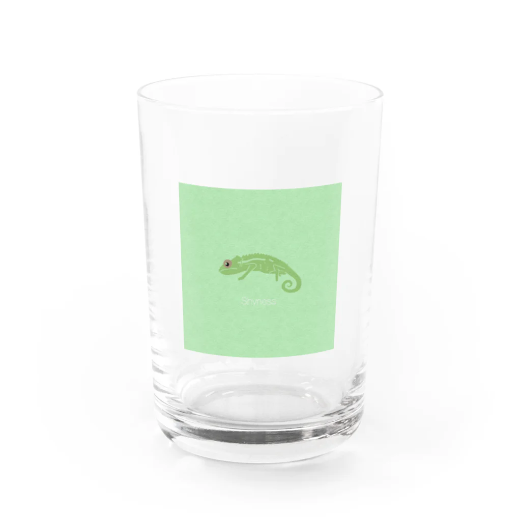 白玉しらこのカメレオン Water Glass :front