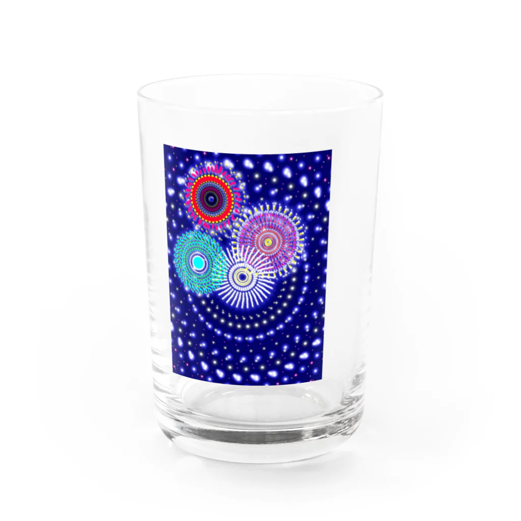 むっぴ堂の花火 Water Glass :front