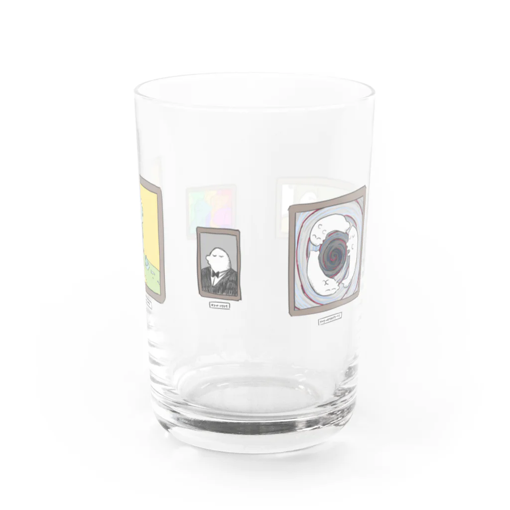 犬小屋の芸術 Water Glass :front