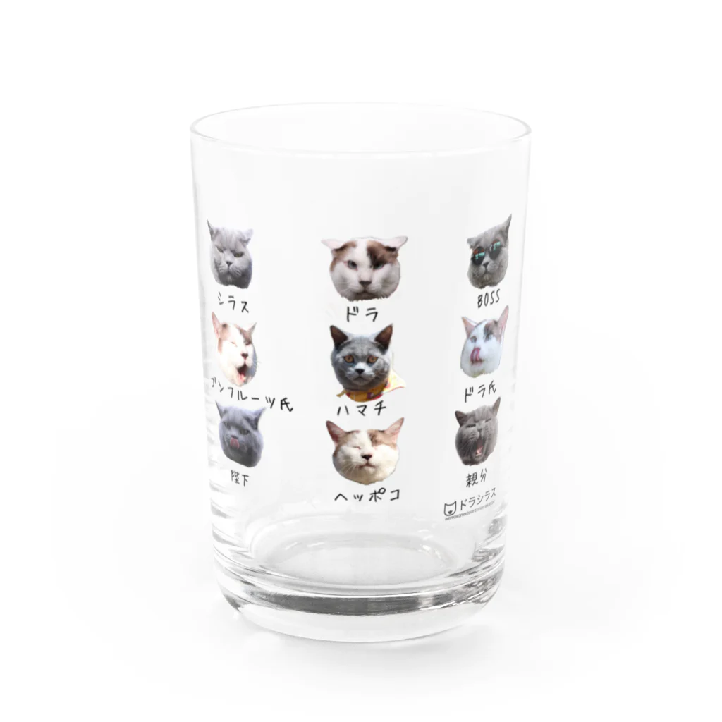 ドラシラスのドラシラス＆ハマチ Water Glass :front