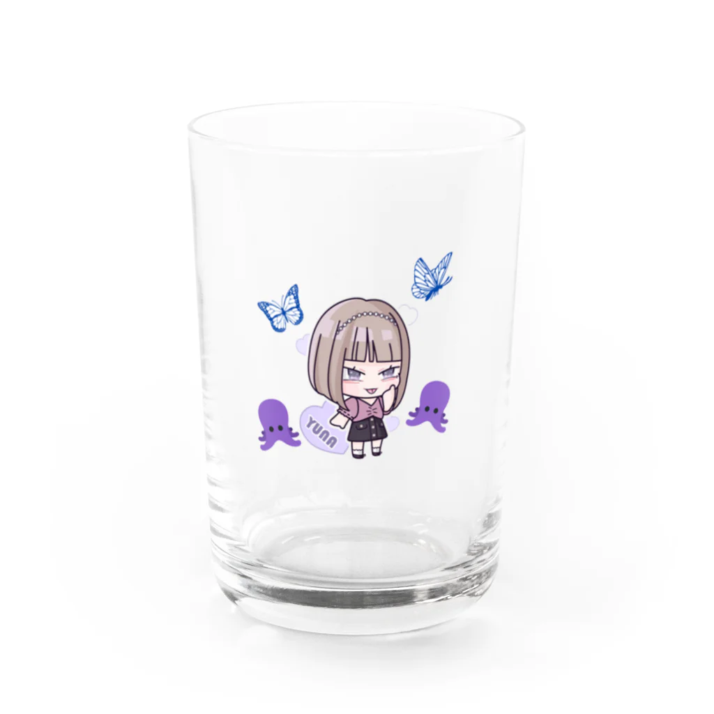 ユナのファビュラス成仏 Water Glass :front