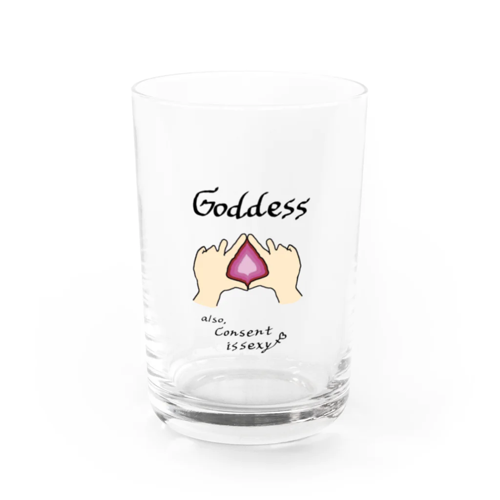 K＋K worksの【Goddess-pride&sexual consent】 Water Glass :front