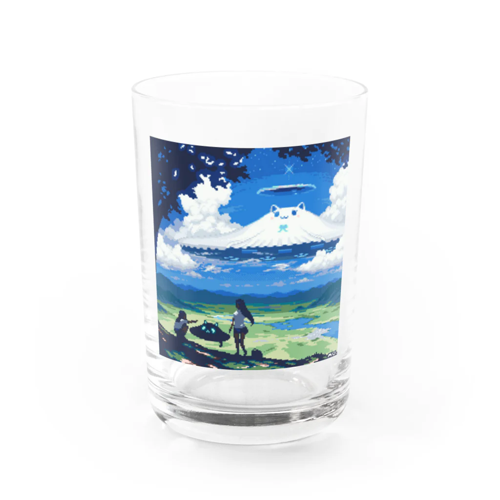 あうたろの夏空UFO 2021 Water Glass :front