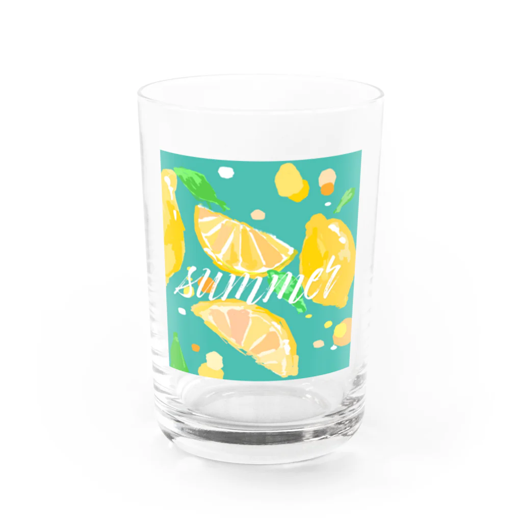 Ponのsummer Water Glass :front