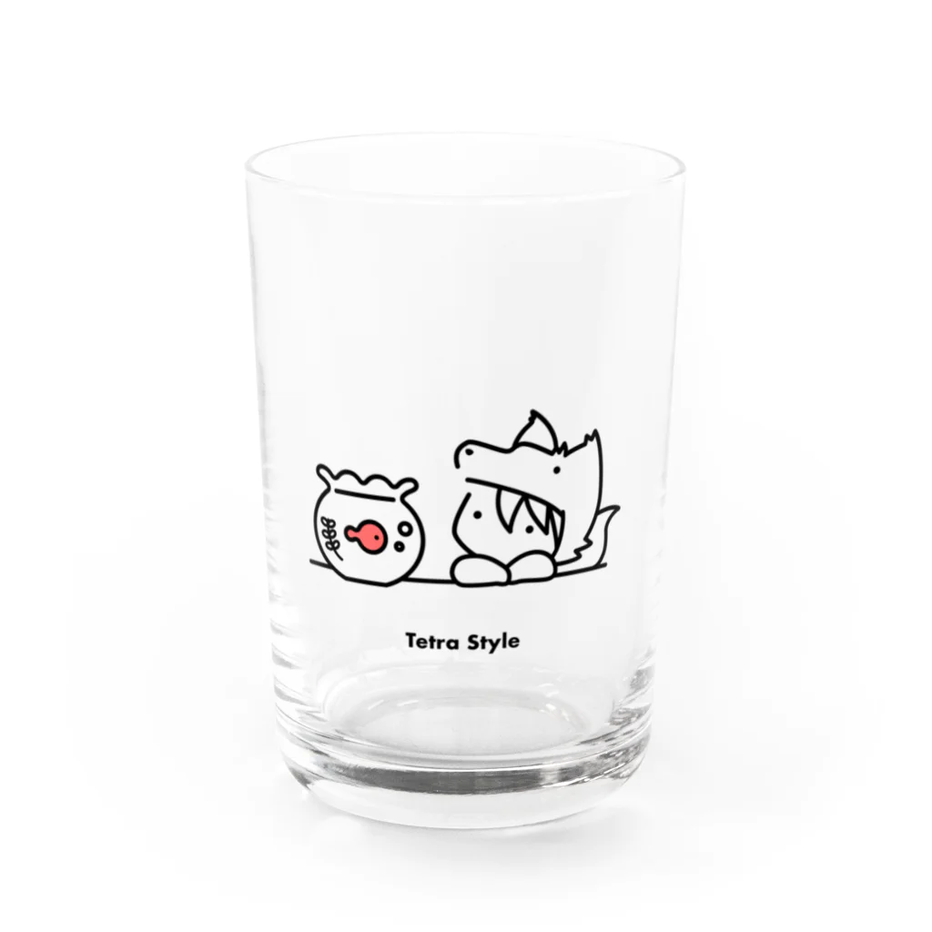 Tetra Styleの金魚（てとら） Water Glass :front