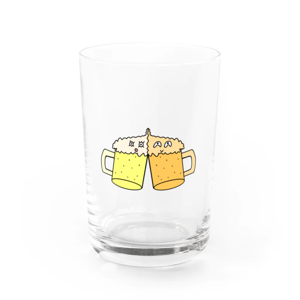 マクマク屋のお絵かきのカンパイ兄弟！！ Water Glass :front