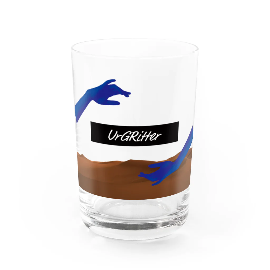 UrGRitterのUrGRitterロゴ Water Glass :front