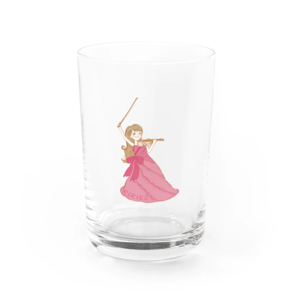 りりこオリジナルグッズのりりこグッズ全身 Water Glass :front