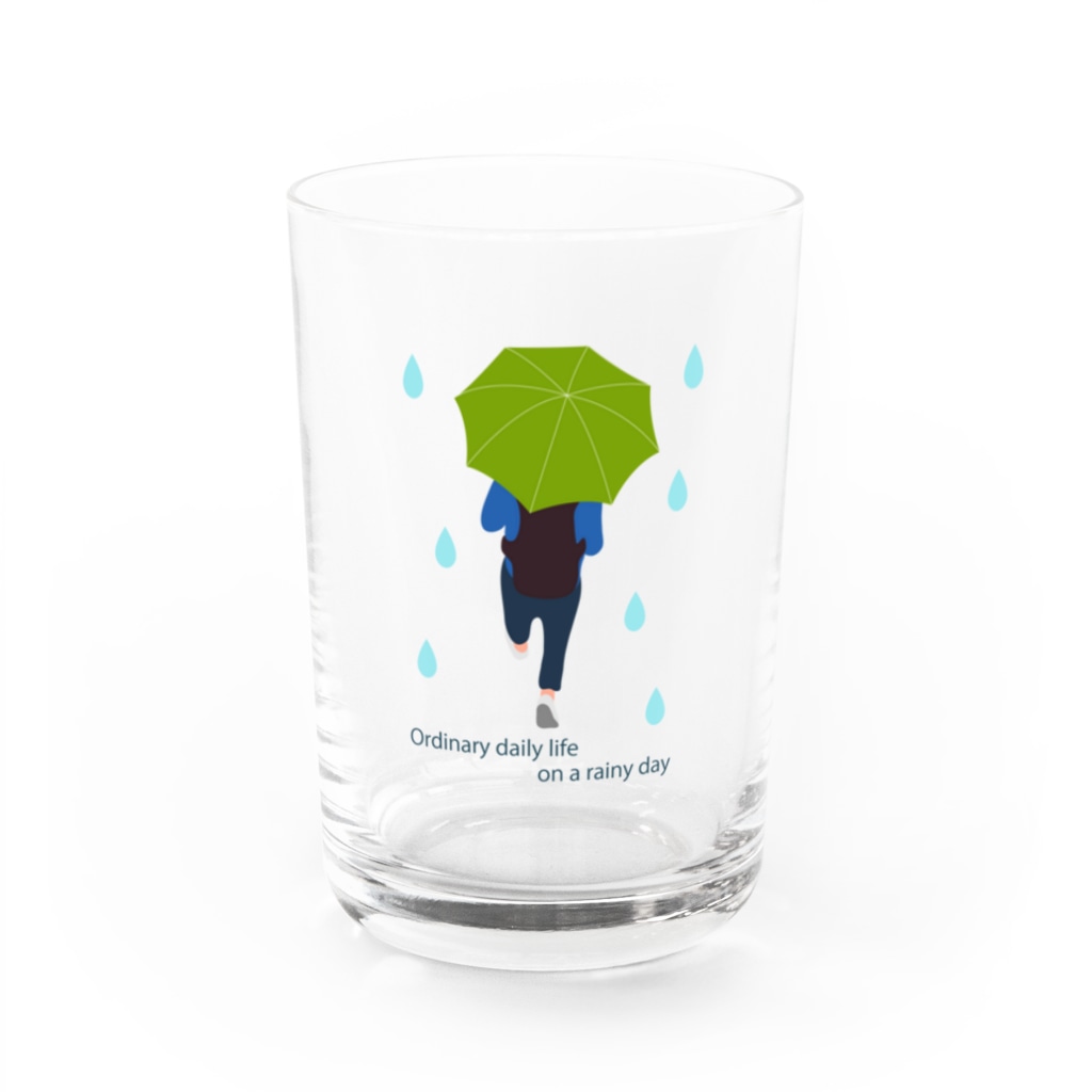 キッズモード某の平凡な雨の日　（グリーンVr） Water Glass :front