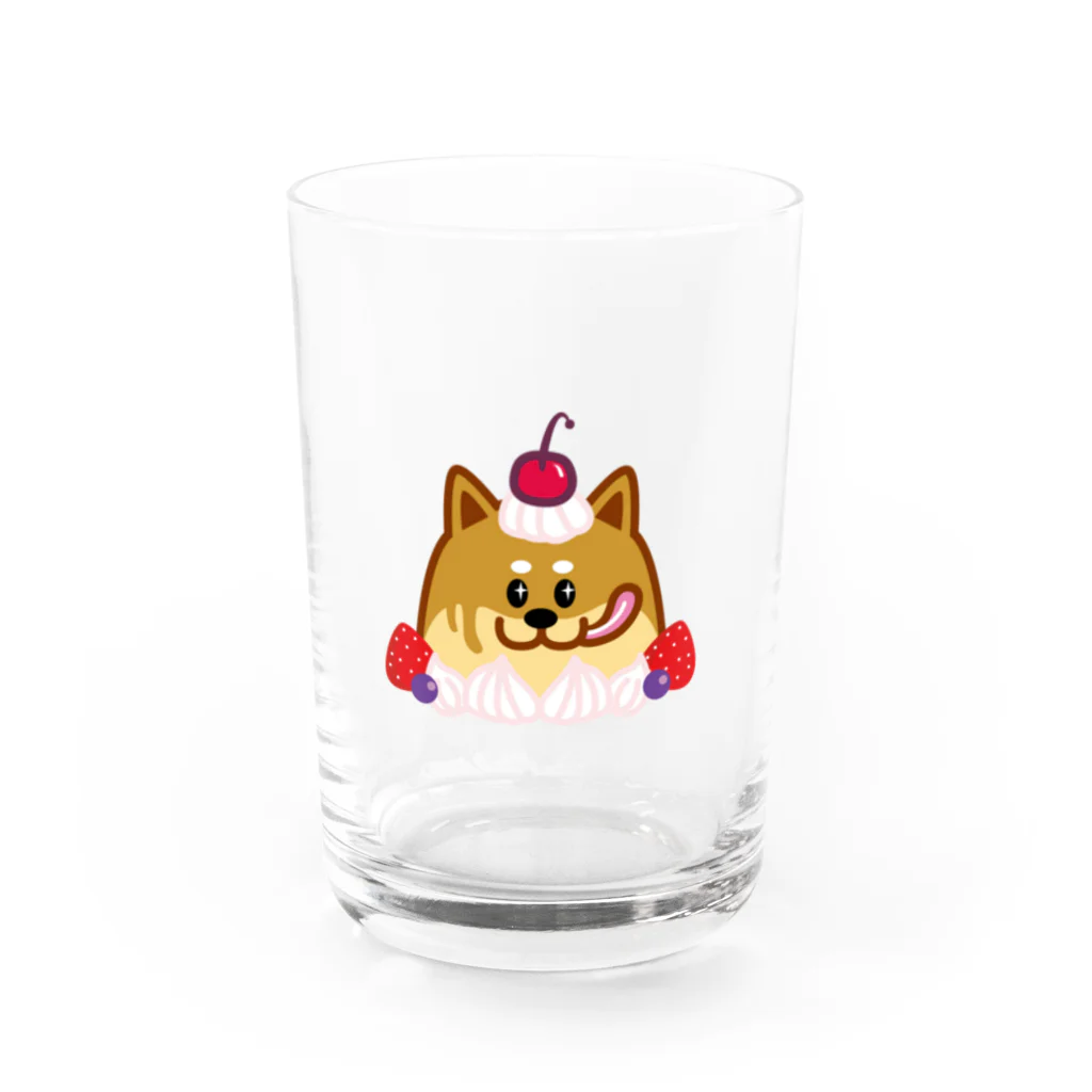 柴犬が好きなともみょんの柴犬プリン Water Glass :front