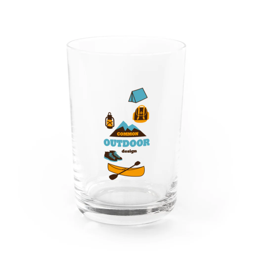 キッズモード某のありふれたアウトドアデザイン（スマホ用） Water Glass :front