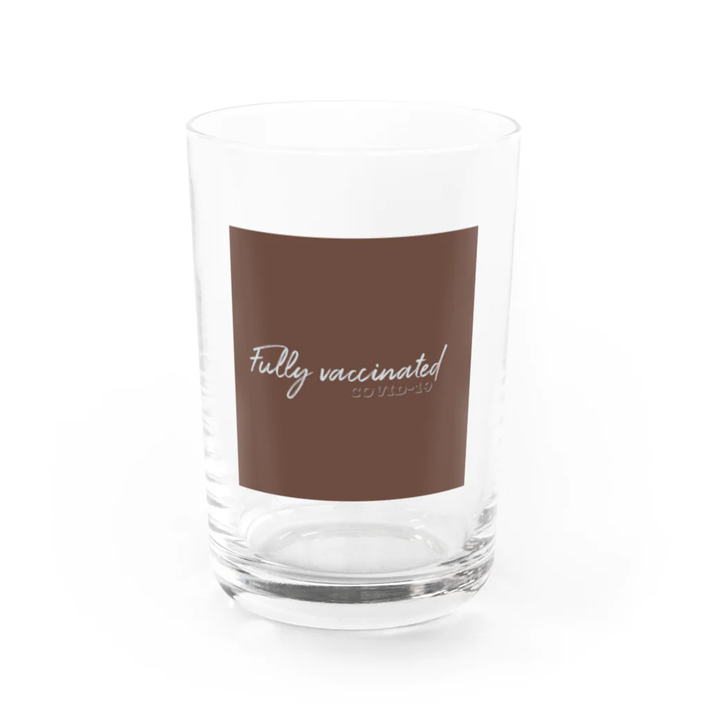 Wake Up Shopのワクチン2回打ちました〜Fully vaccinated Water Glass :front