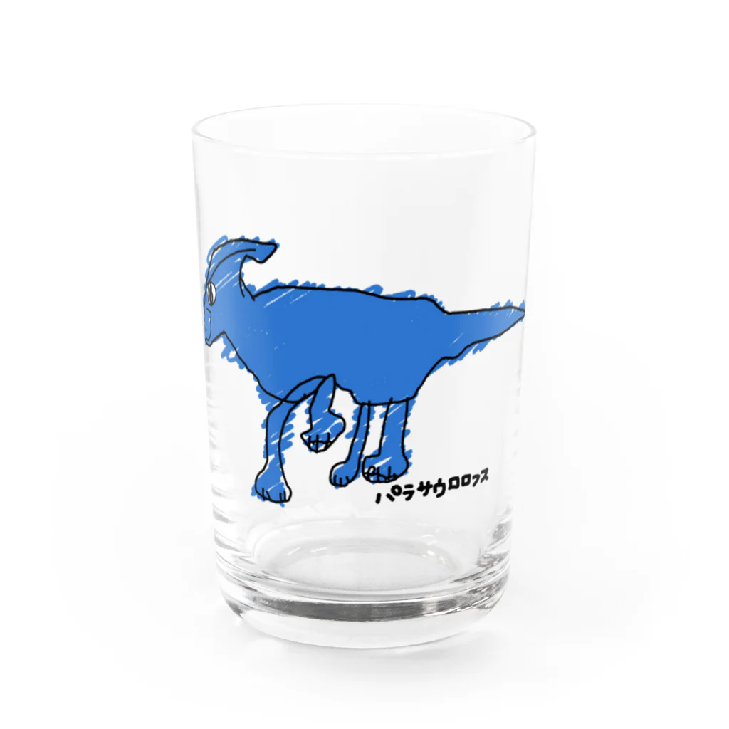 モモたろ屋のパラサウロロフスくん Water Glass :front