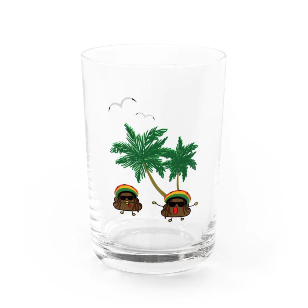 UBBのうんちくんレゲエ Water Glass :front