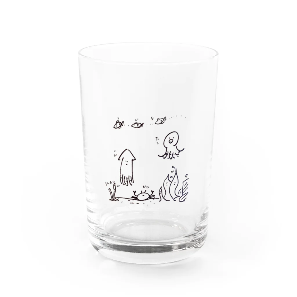 SuzuPのうみのいきものたち Water Glass :front