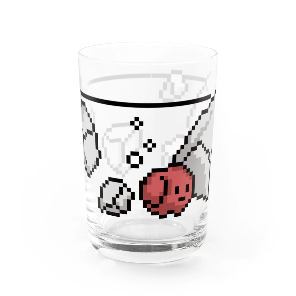 モーモーデザインのドット絵ウメワリくん グラス前面