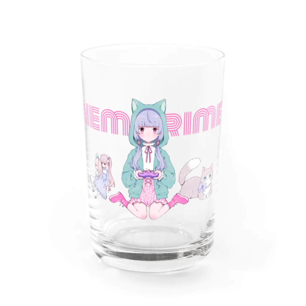 きゃわわ村ねむりめ商店のねむりめ雑貨 Water Glass :front