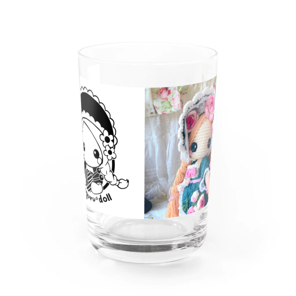 あみぐるどーるグッズSHOPの薔薇姫さま&あみぐるどーるロゴタイプ Water Glass :front