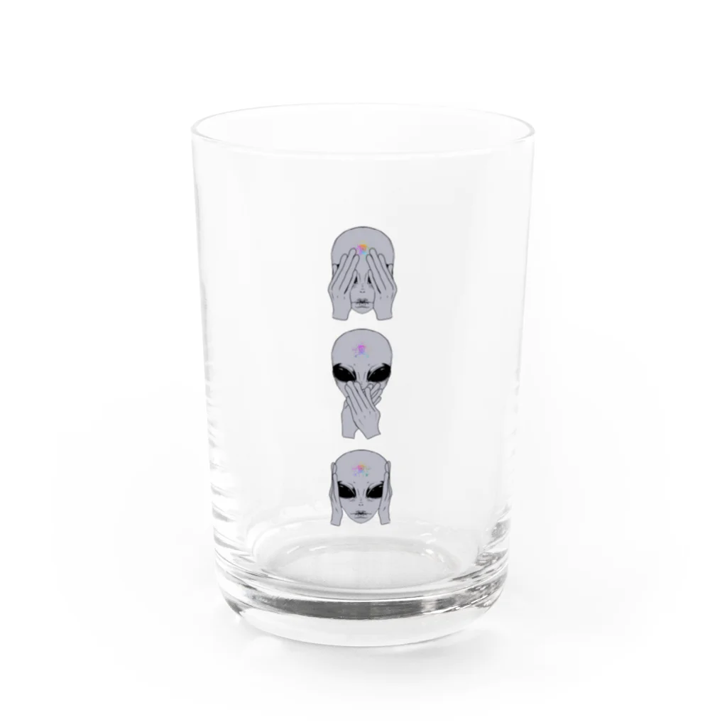 五三〇号の叡智の秘密（カラー） Water Glass :front