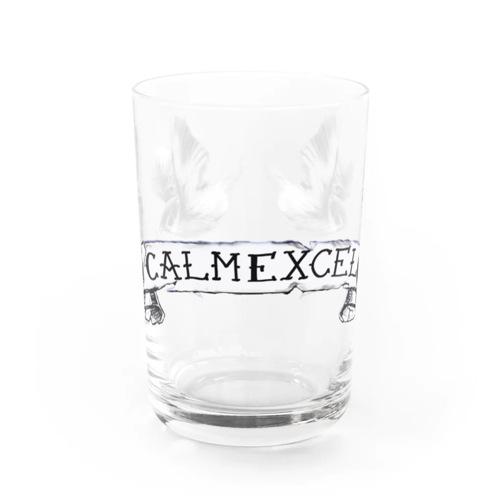 CalmExcelのsparrow4 Water Glass :front