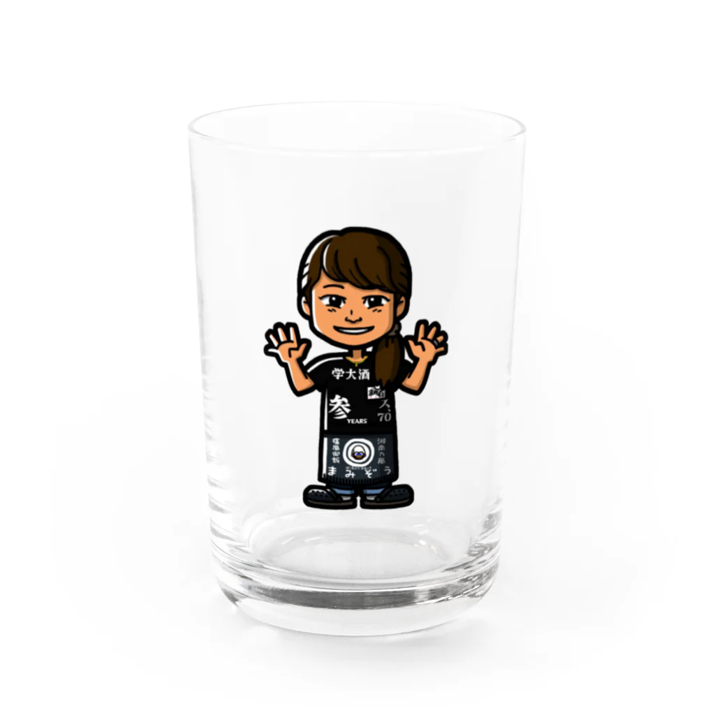 学大酒場エビス参のまみぞうw Water Glass :front