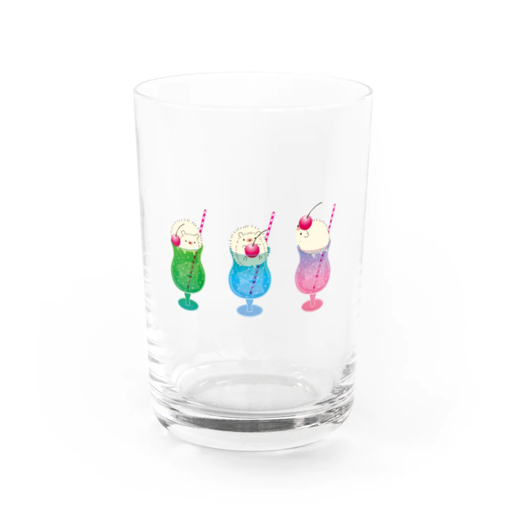 moctaaのハリクリ！　ハリークリームソーダ Water Glass :front