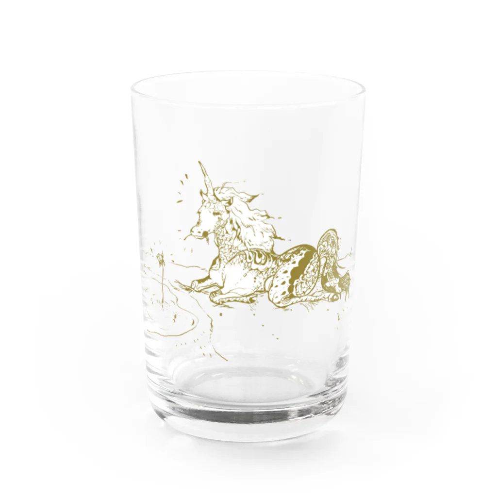 サエポムのユニコーン Water Glass :front