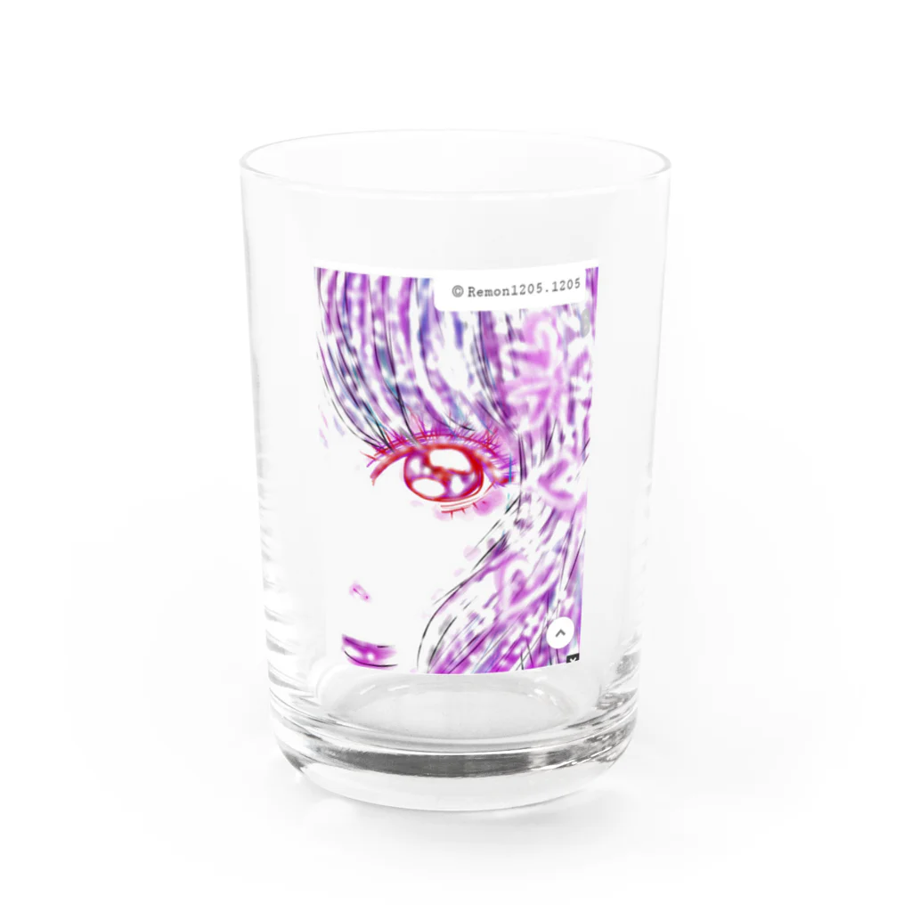 レモンかわいい女子♥️オリジナルショップのピュア♥️女子 Water Glass :front