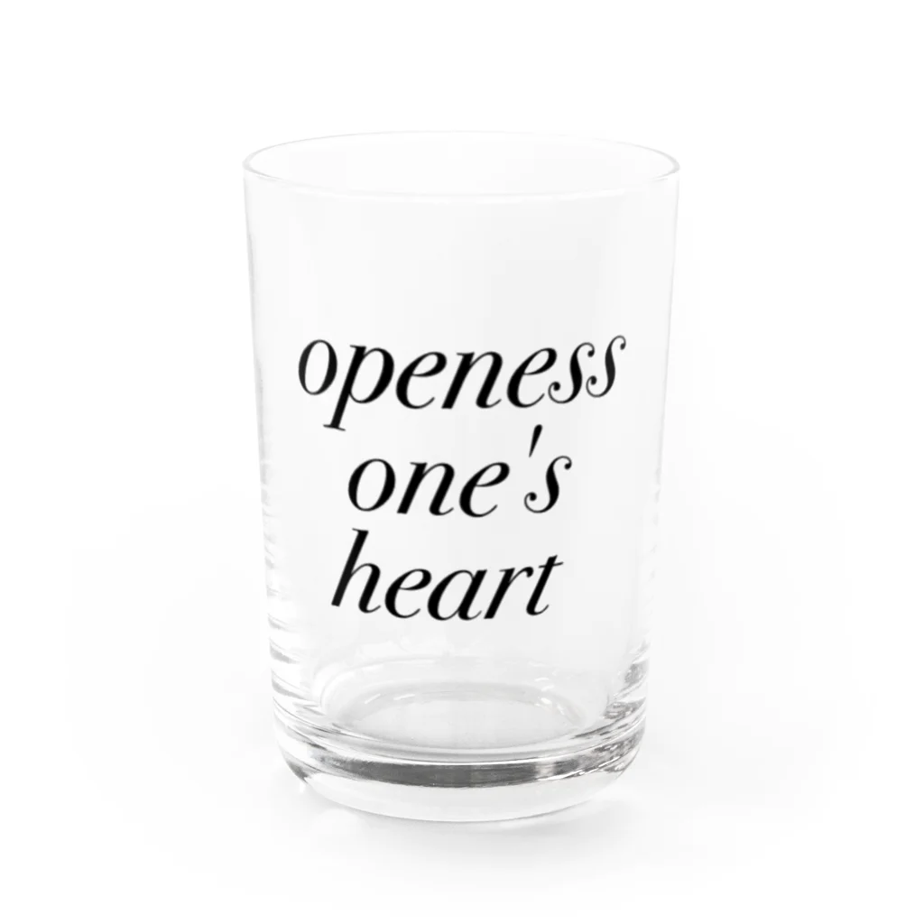 one's heart openessのopenessone'sheart Water Glass :front