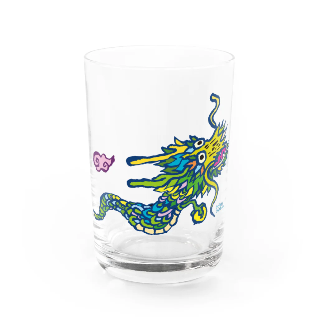 Gemo こうだともこのげもげも昇龍 Water Glass :front