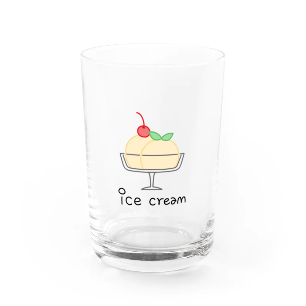 金木犀の隠れ家のice cream Water Glass :front