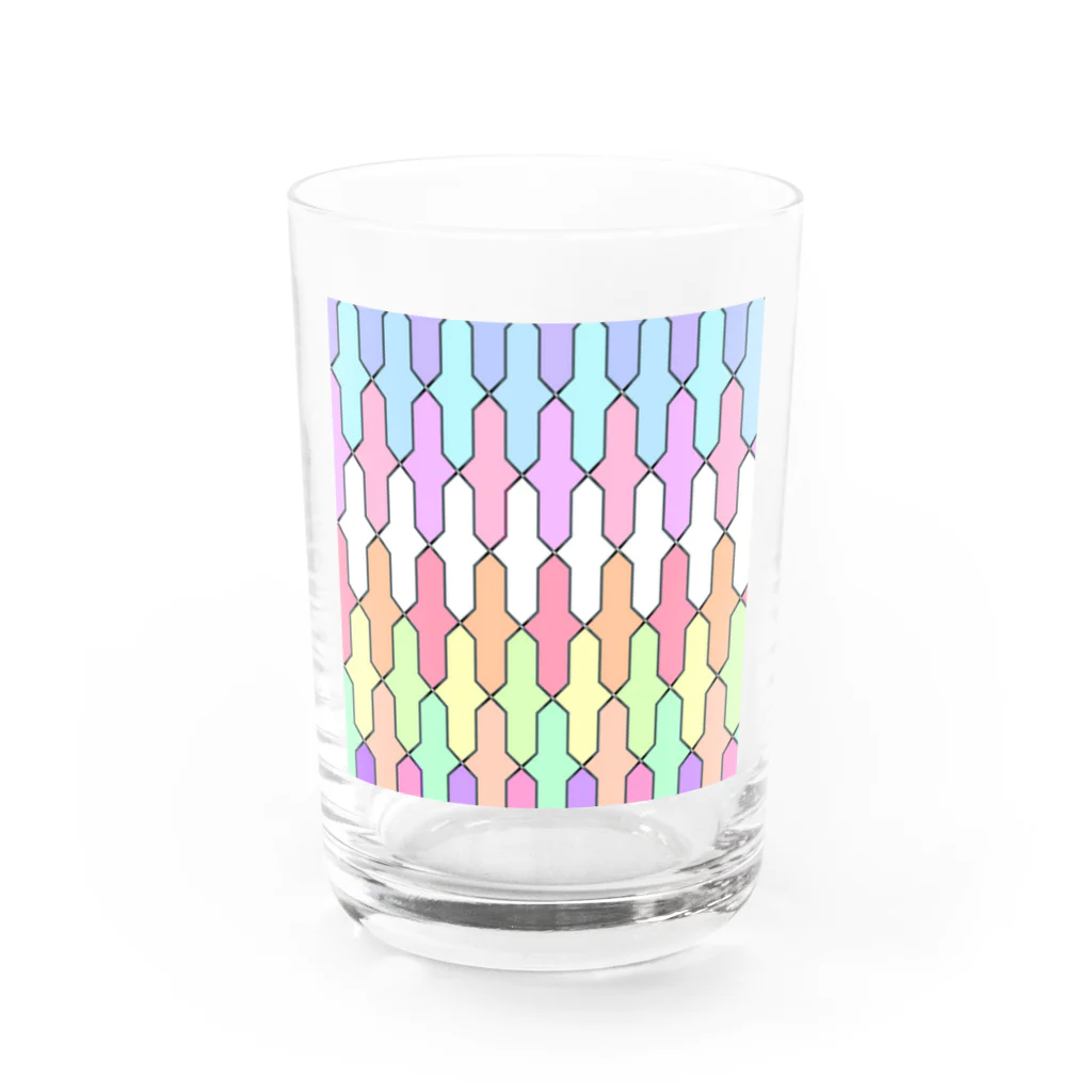 creative 凪斗 suzuri店のカラフルカラフル Water Glass :front