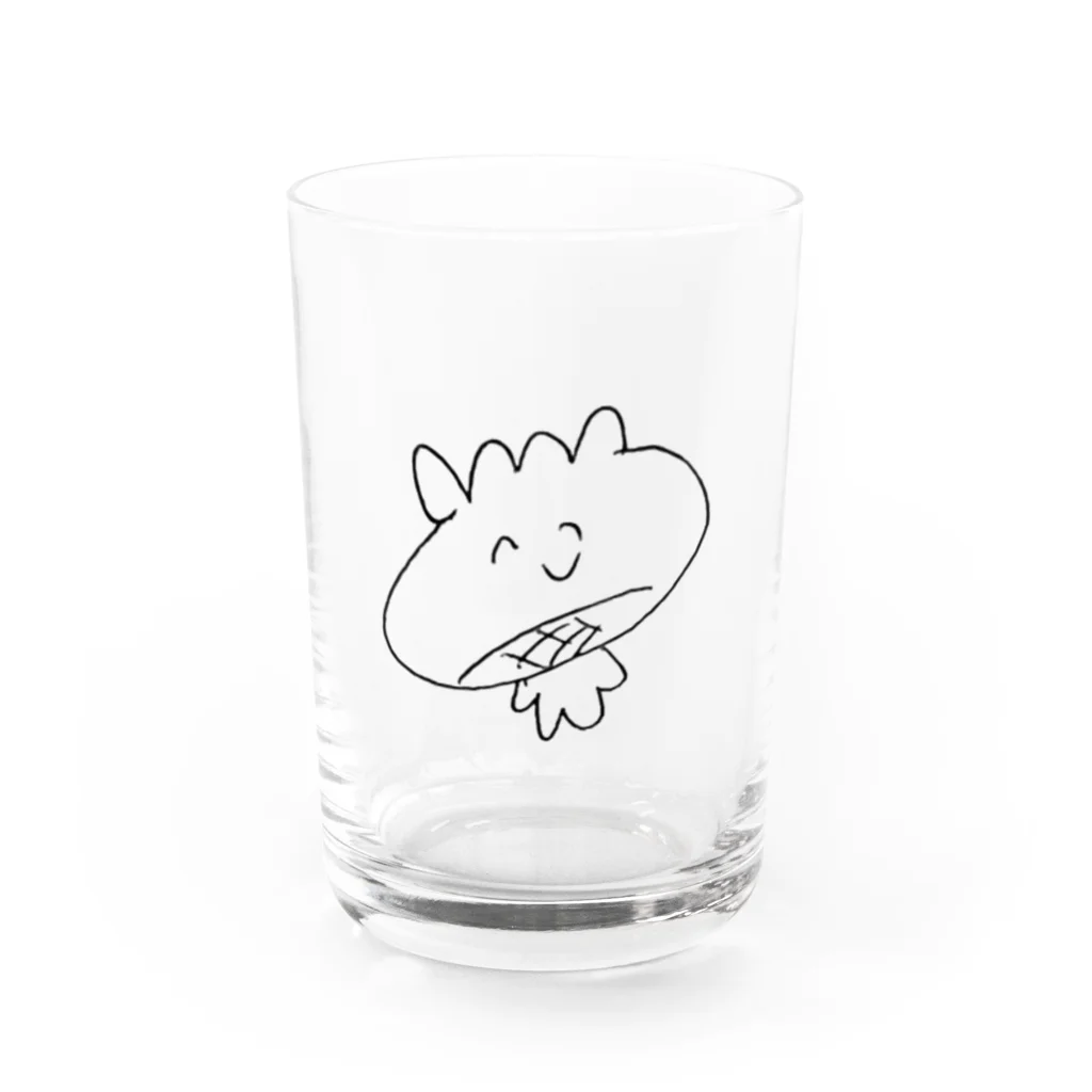 メイヨウのあたまの餃子ちゃん Water Glass :front