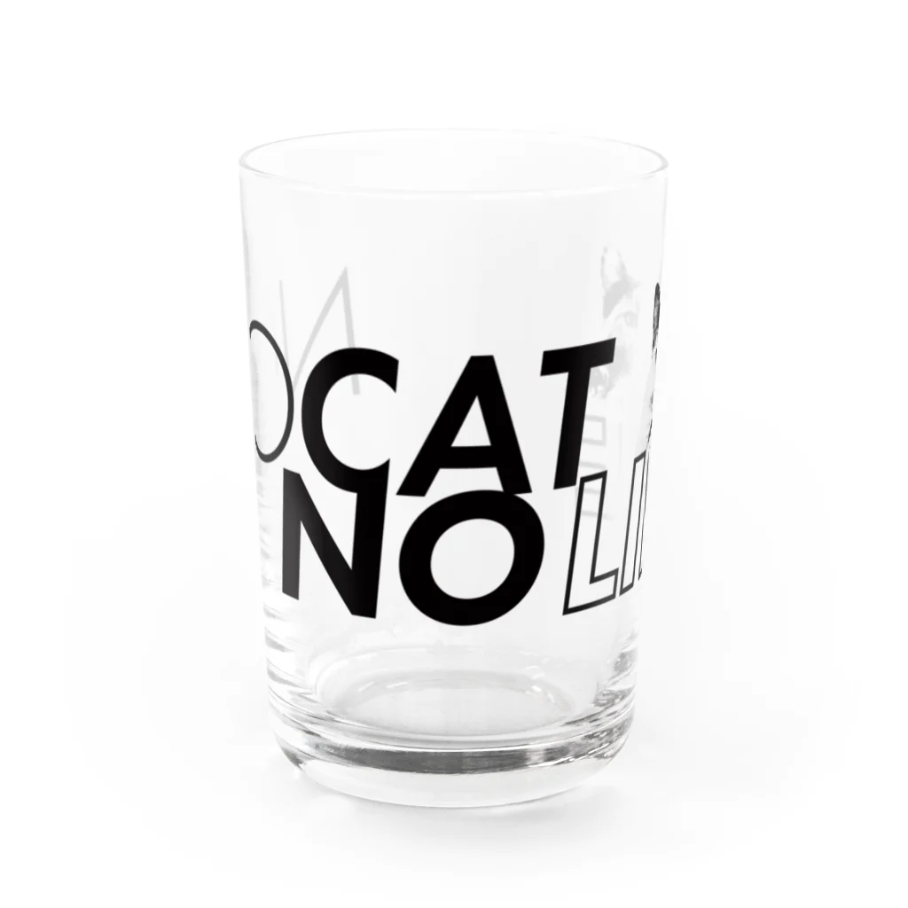 ECOGRAPHIX STOREのNO CAT, NO LIFE（Glass） Water Glass :front