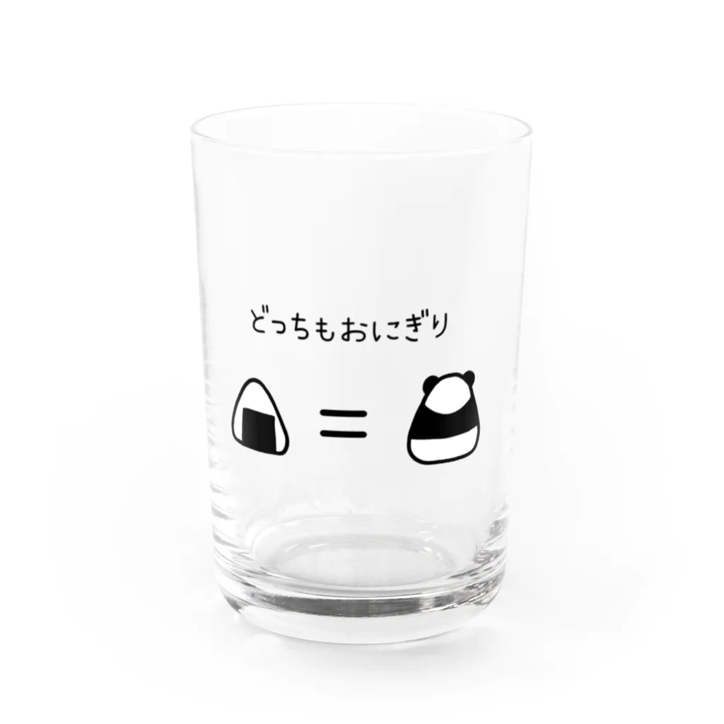 chanpeko69のおにぎりとパンダ Water Glass :front