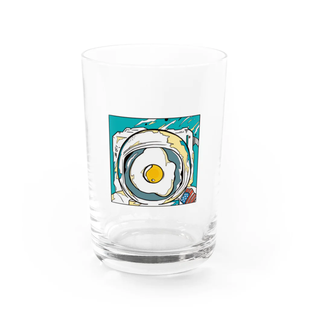 KOMEYAのegg astronaut Water Glass :front