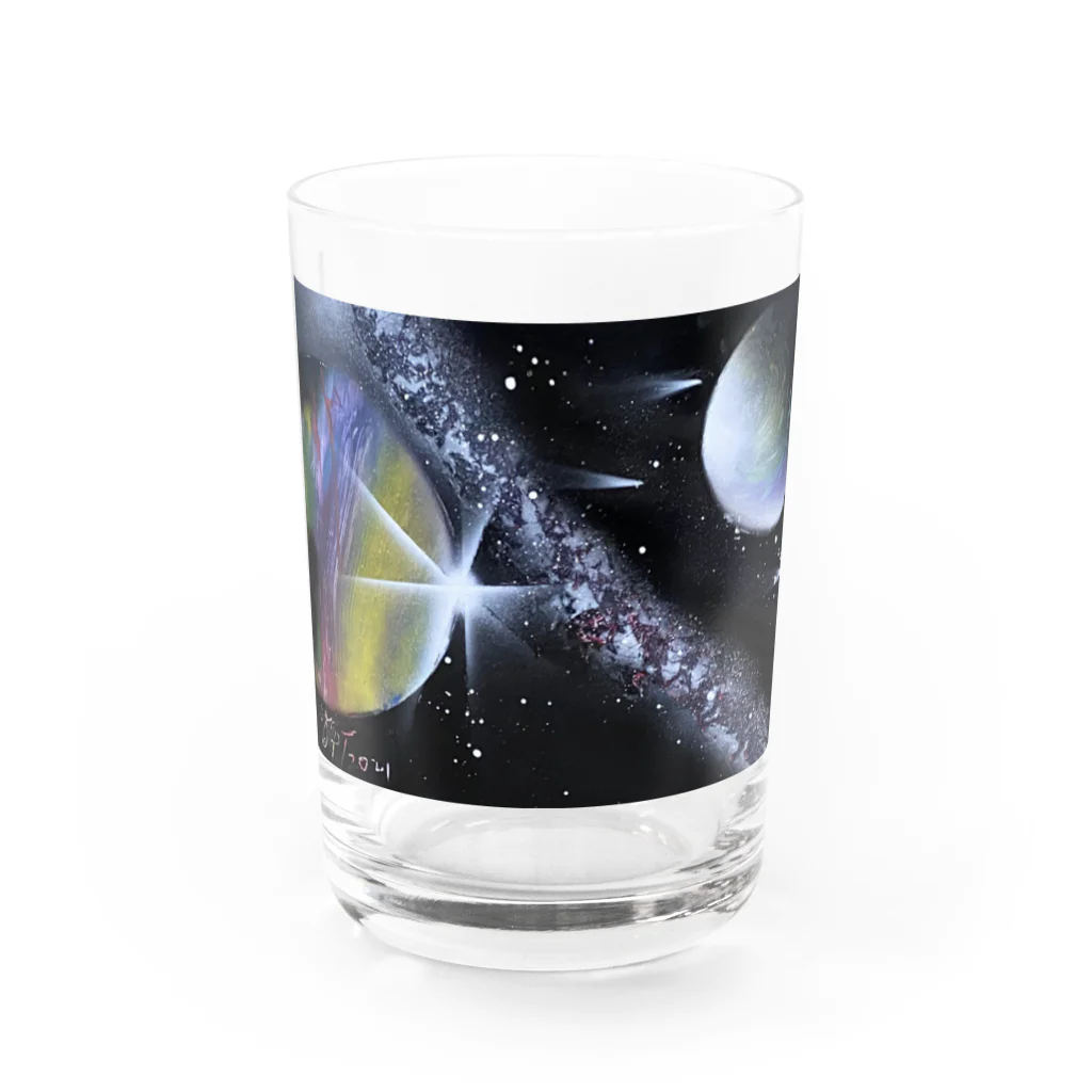 Yessy&Tomo Tienda de artistasの七夕の銀河 Water Glass :front