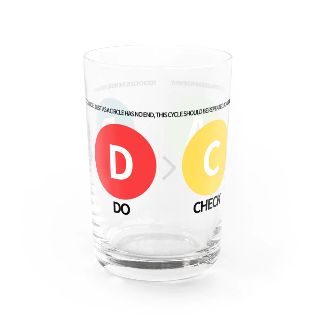 emsight／エムサイトのPDCAサイクル Water Glass :front