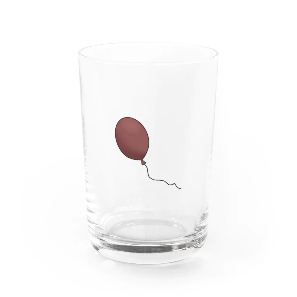 めすこ店の赤い風船 Water Glass :front