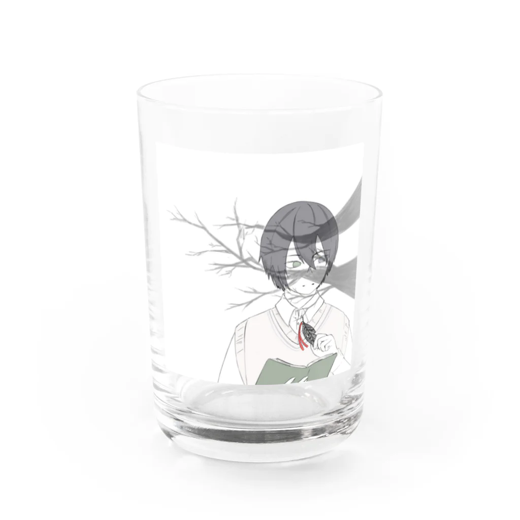 青大将の樹木 Water Glass :front