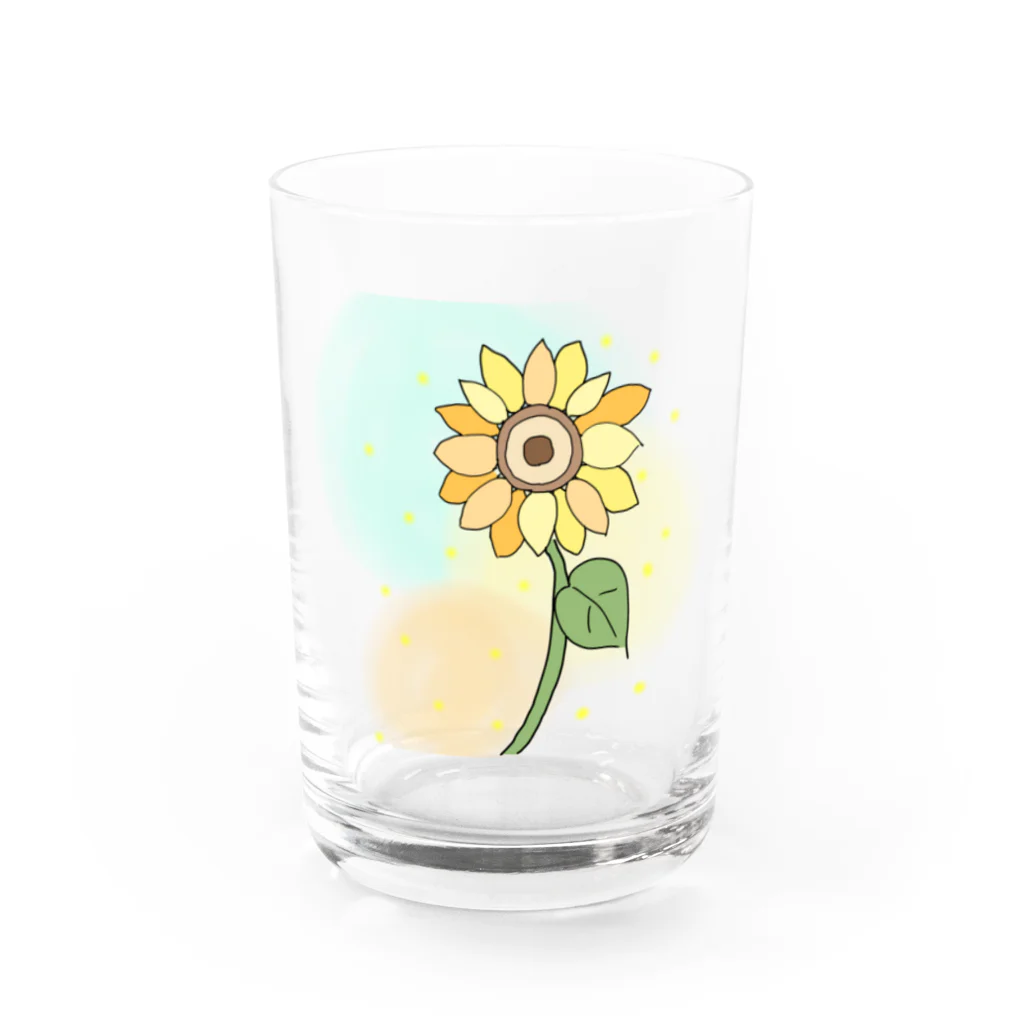 c_shv2のpastel  himawari Water Glass :front