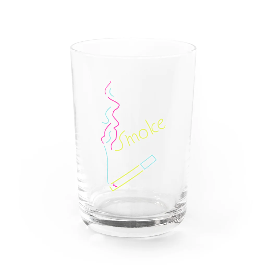 YAGEN's Baseの煙にむせる smoke 80's Water Glass :front